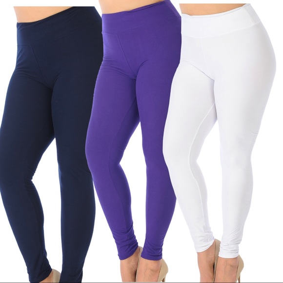 Creamy Soft Extra Plus Size Leggings 4X-5X - Picture 4 of 5